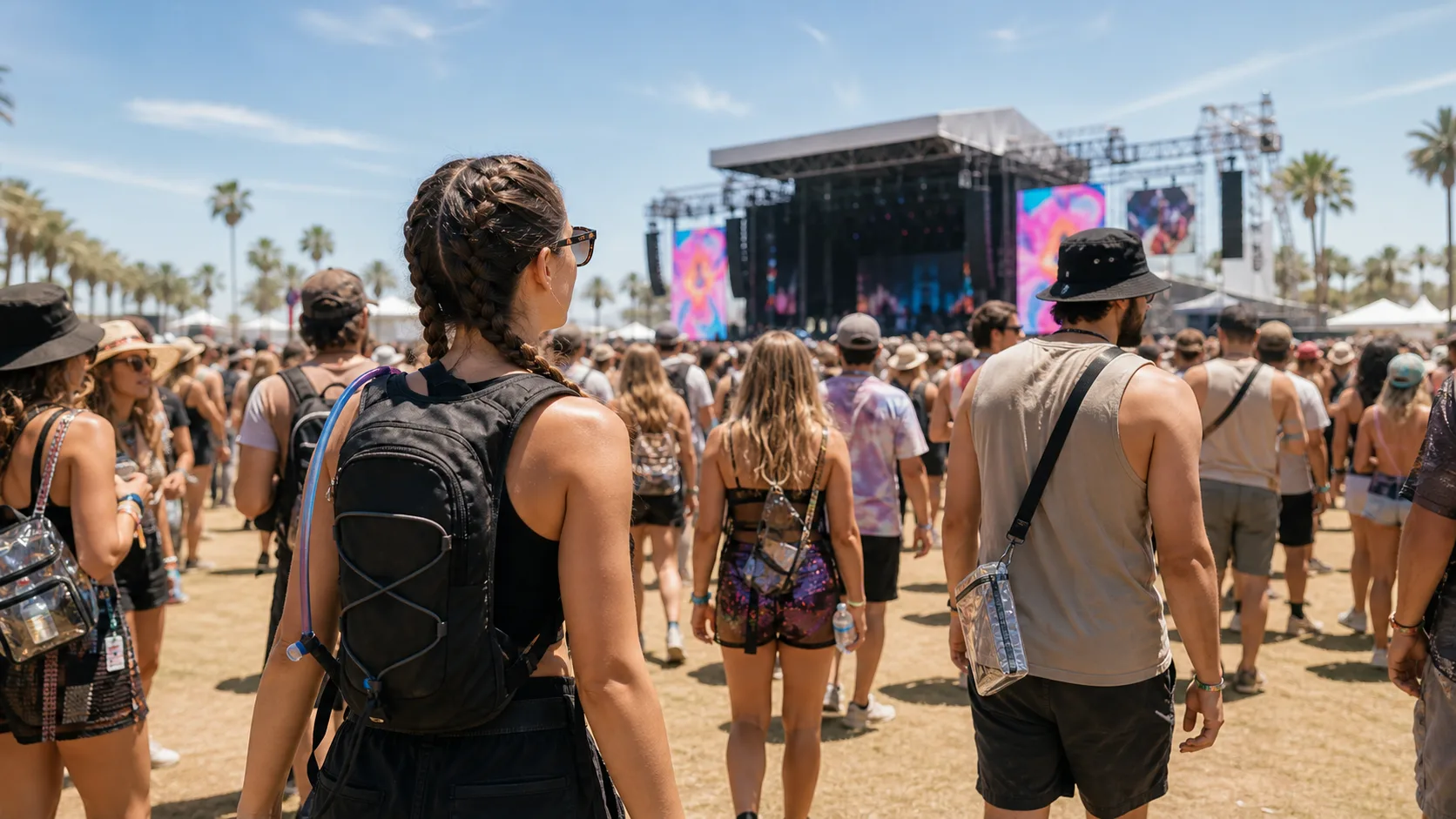 Daytime festival pack visual.